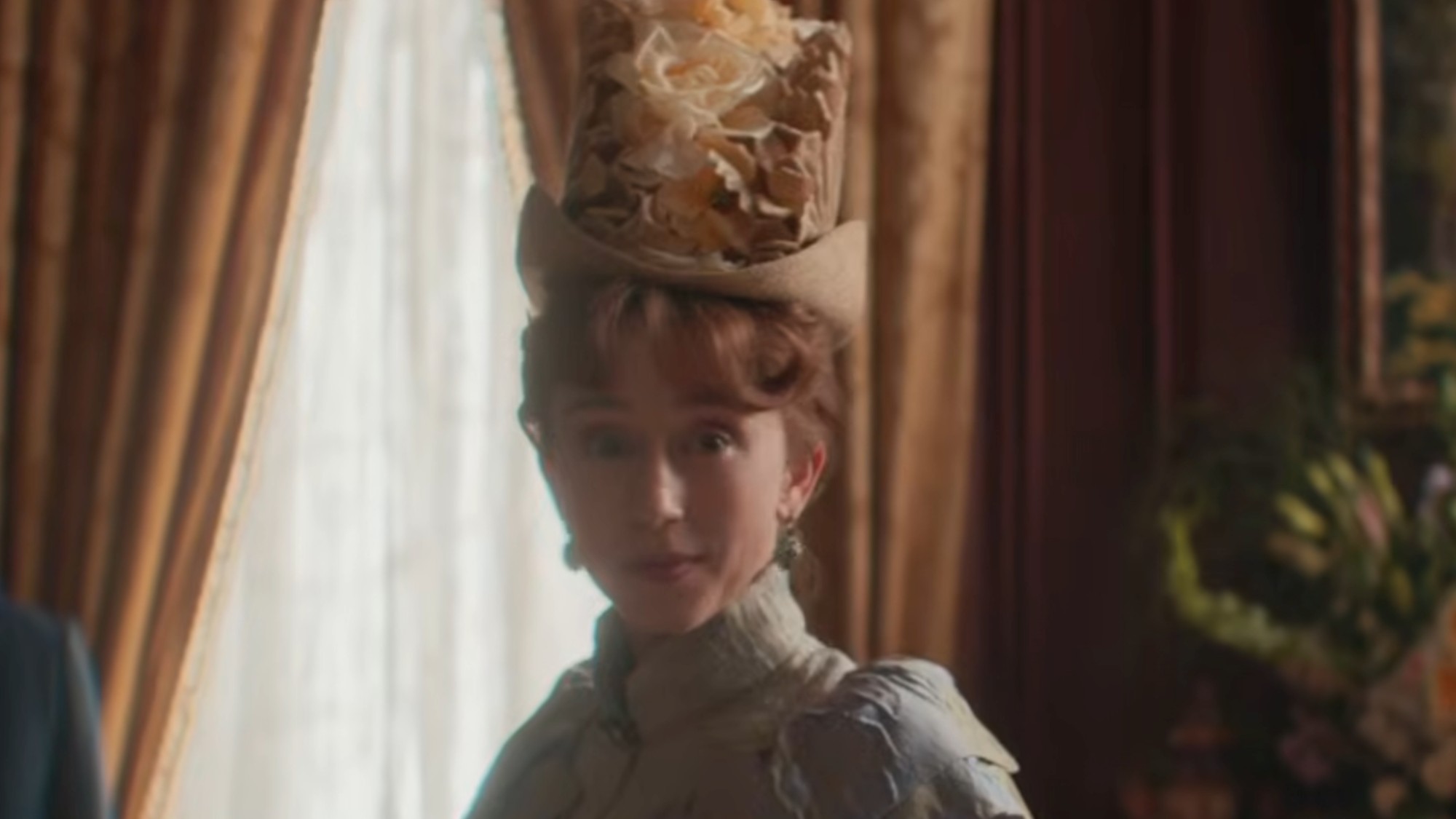 Taissa Farmiga as Gladys in The Gilded Age Season 4
