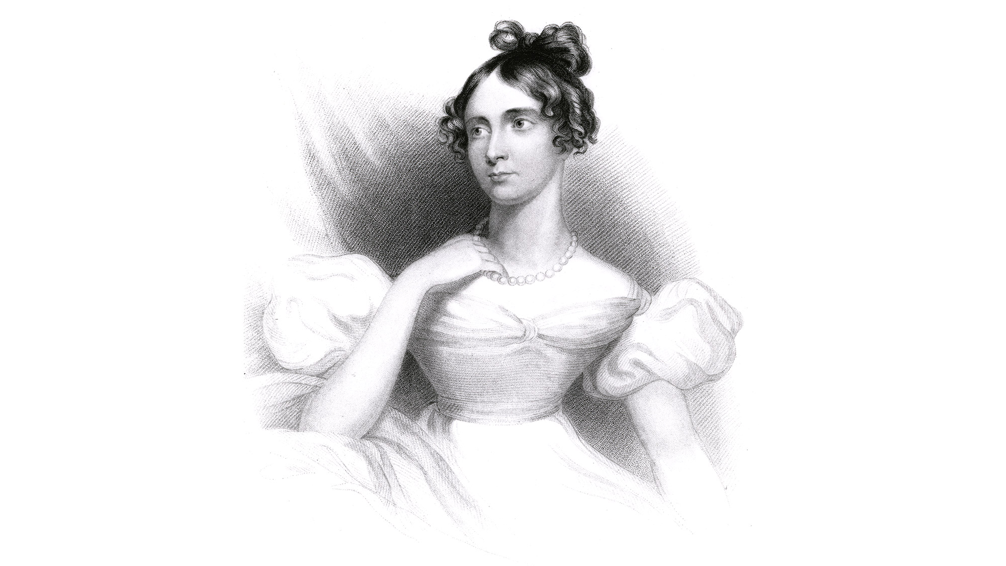 An illustration of Ada Lovelace, who is considered the world's first computer programmer