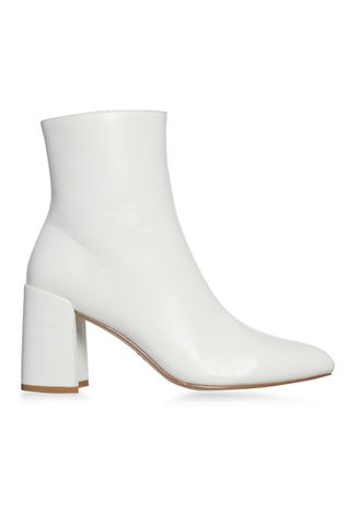 White Ankle Boots, £16