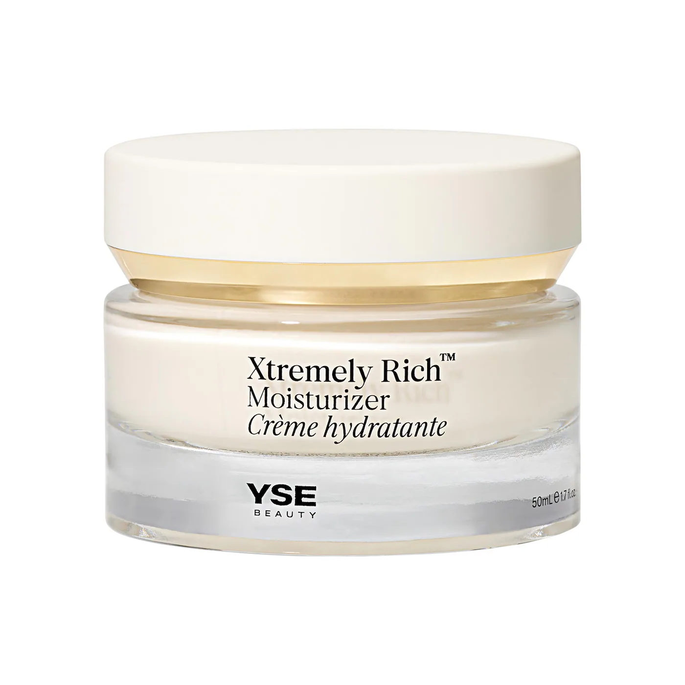 YISE Beauty white skincare bottle with black writing