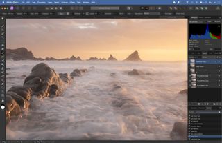 Get the long exposure look in Affinity Photo with multiple exposures