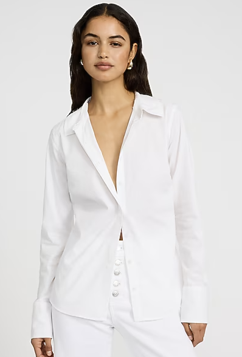 Express, Stretch Cotton Poplin Essential Shirt
