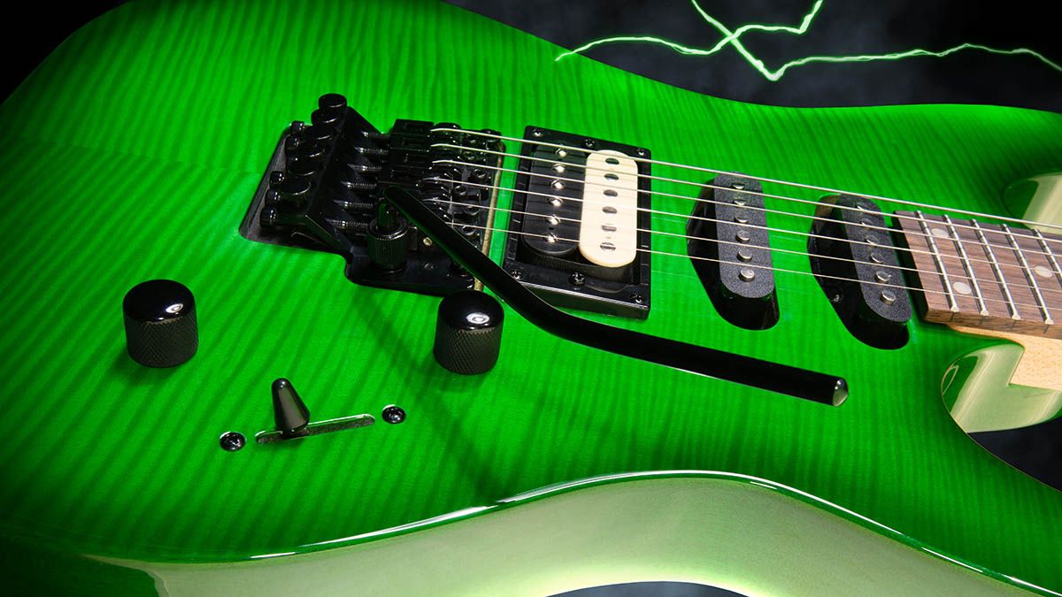 Kramer's new Striker Collection comprises hot-rodded S-style electrics in hot finishes with HSS pickup configurations, and is presented at an intermediate price point.