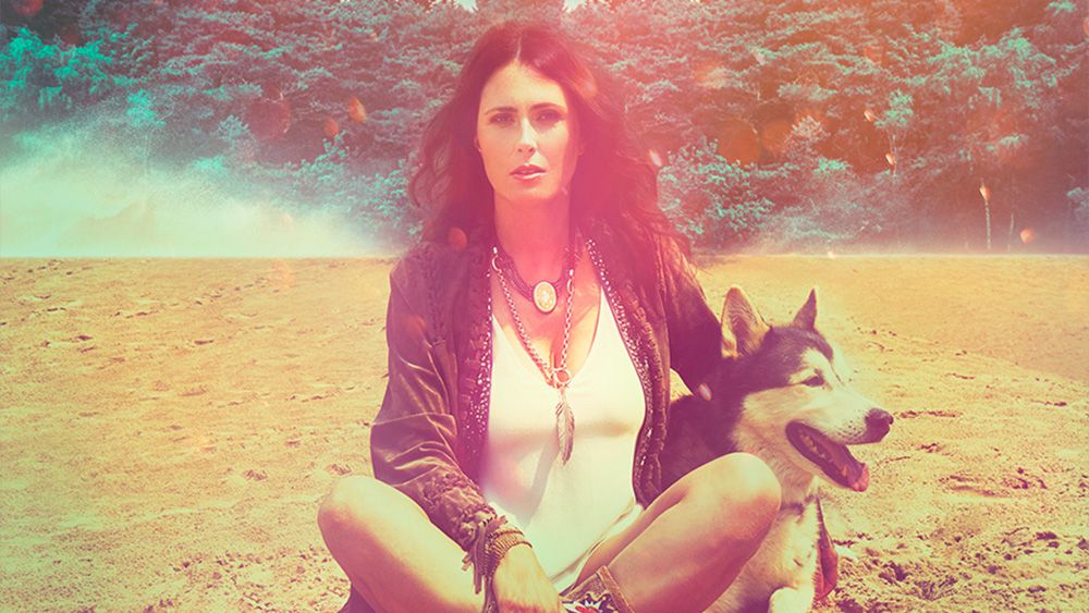 Sharon Den Adel with her dog