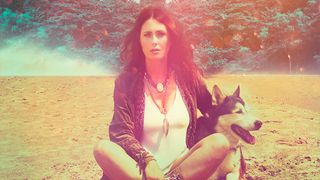Sharon Den Adel with her dog