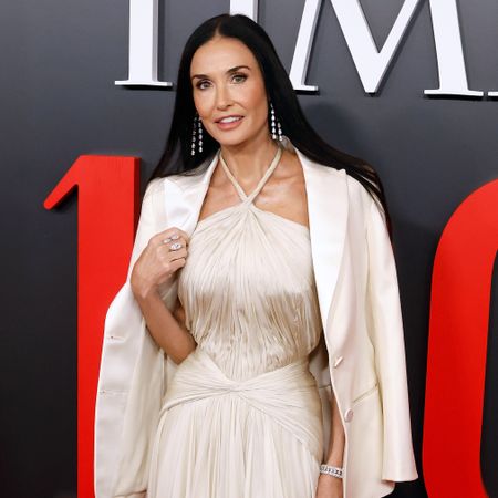 Demi Moore wearing a custom GapStudio gown at the Time 100 Gala 