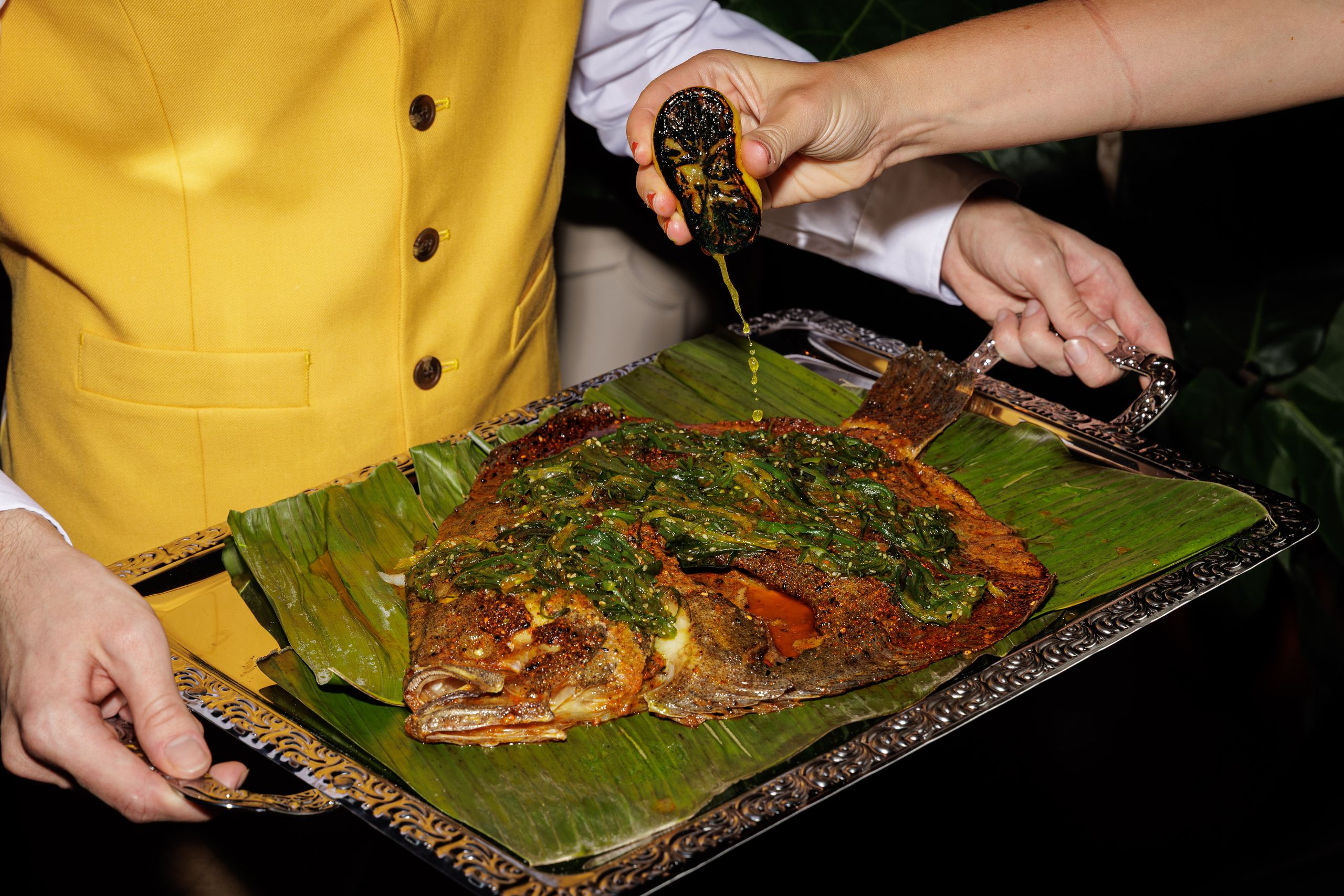 In the historic London hall where Vivienne Westwood made her debut, Idalia dishes up fare that's dressed to impress