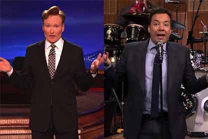 Conan and Fallon pay their respects to Gary Shandling