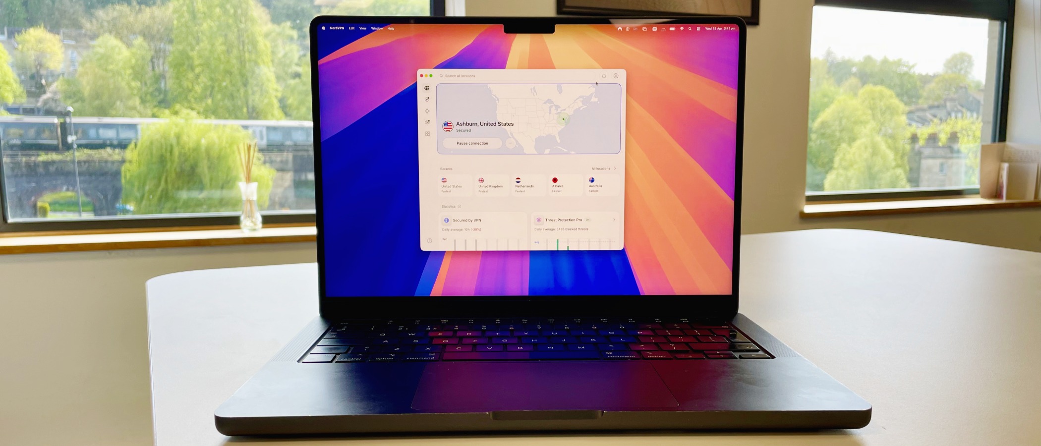 2026 version of NordVPN app running on macOS