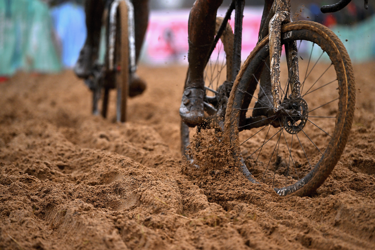 The sand section of the course