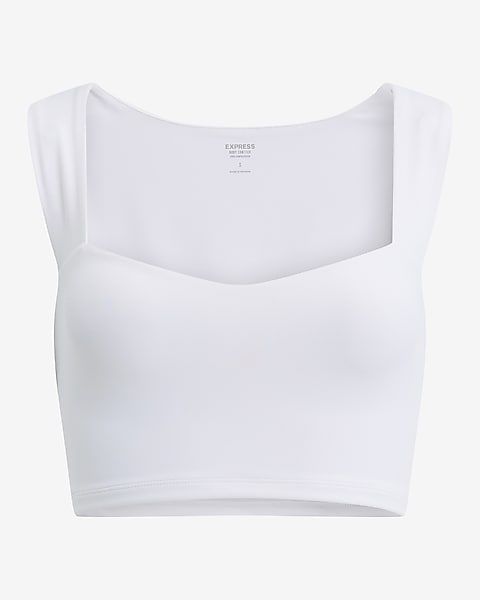 Express, Body Contour High Compression Sweetheart Cropped Tank