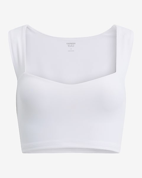 Express, Body Contour High Compression Sweetheart Cropped Tank