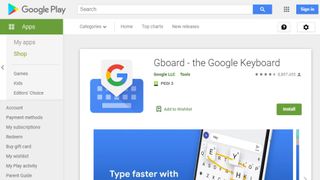 Google Gboard at the Play store