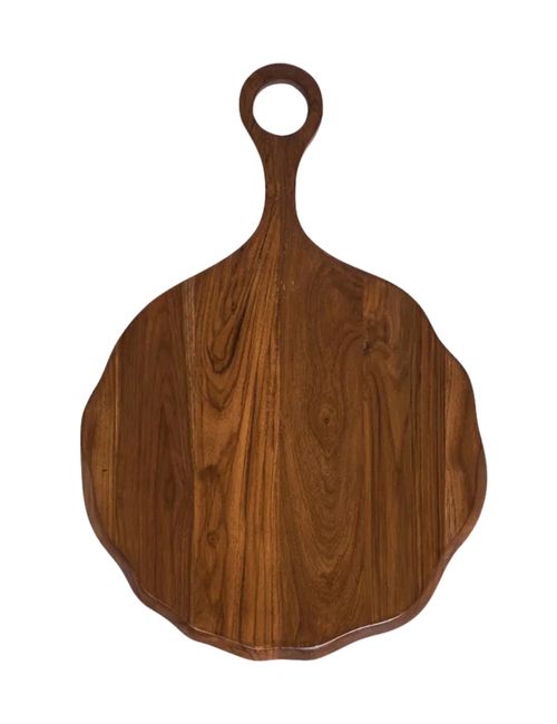 Juliska Puro Updated Traditional Brown Teak Round Board