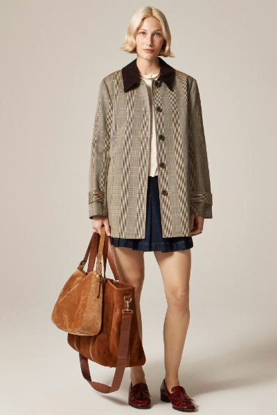 jcrew, Barn Jacket™ in Plaid Double-Faced Cotton