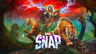 A promotional image for Marvel Snap's Savage Land season pass.