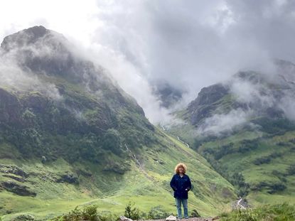 Professor Fiona Stafford in Glencoe.