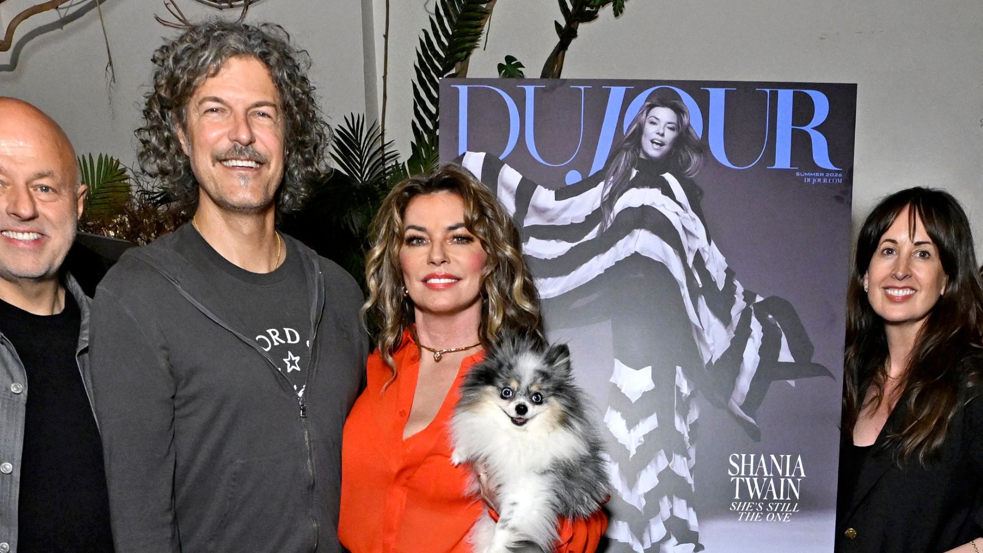 Frederic Thiebaud and Shania Twain celebrate DuJour Magazine, July 22, 2026
