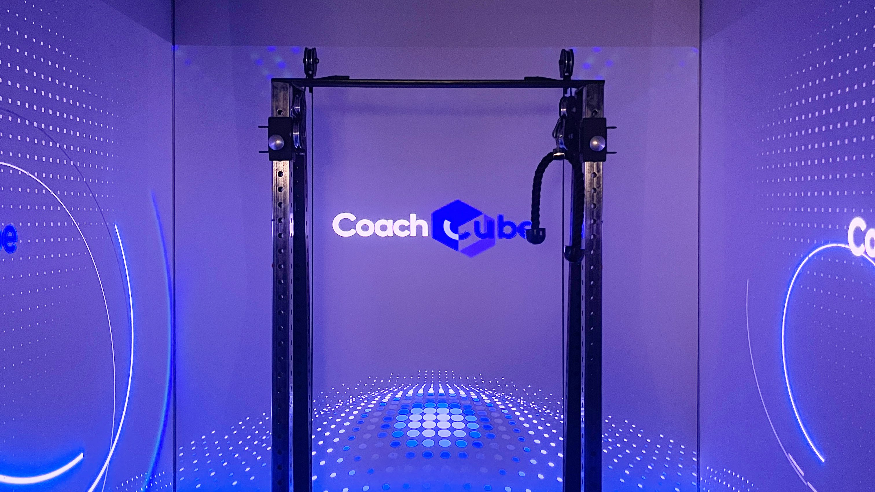 Man taking part in the CoachCube workout class