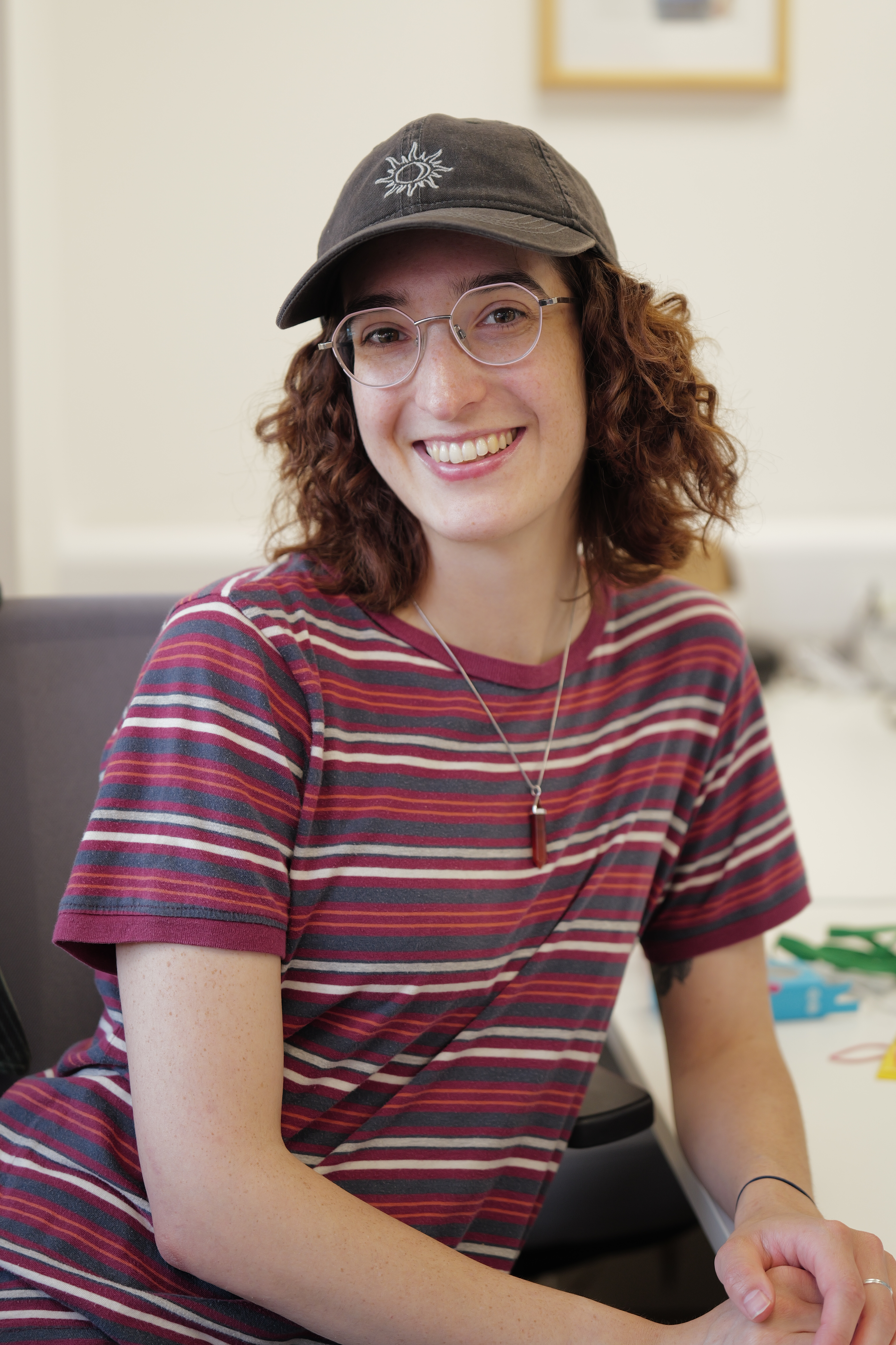 A photo of a woman smiling taken on a Leica Q3 43 camera