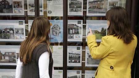 Estate agents' window