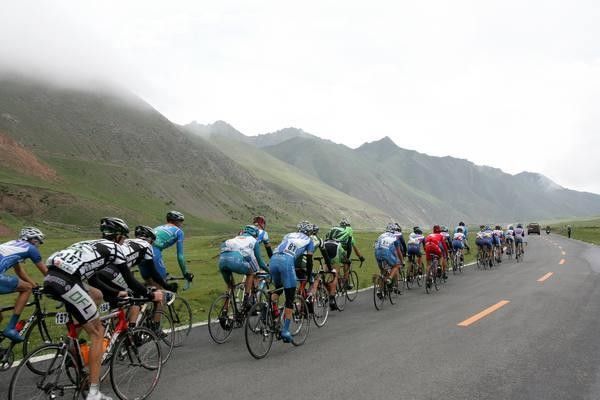 The riders approach