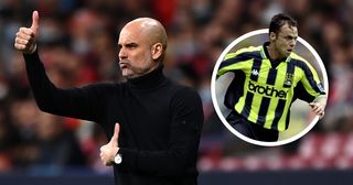 Manchester City Manager, Pep Guardiola reacts during the UEFA Champions League Quarter Final Leg Two match between Atletico Madrid and Manchester City at Wanda Metropolitano on April 13, 2022 in Madrid, Spain.