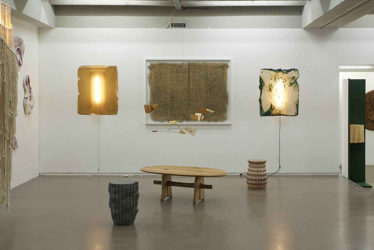 contemporary furniture in art gallery