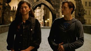 Zendaya and Tom Holland in Spider-Man: Far From Home.