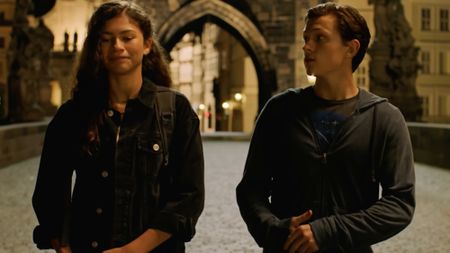 Zendaya and Tom Holland in Spider-Man: Far From Home.