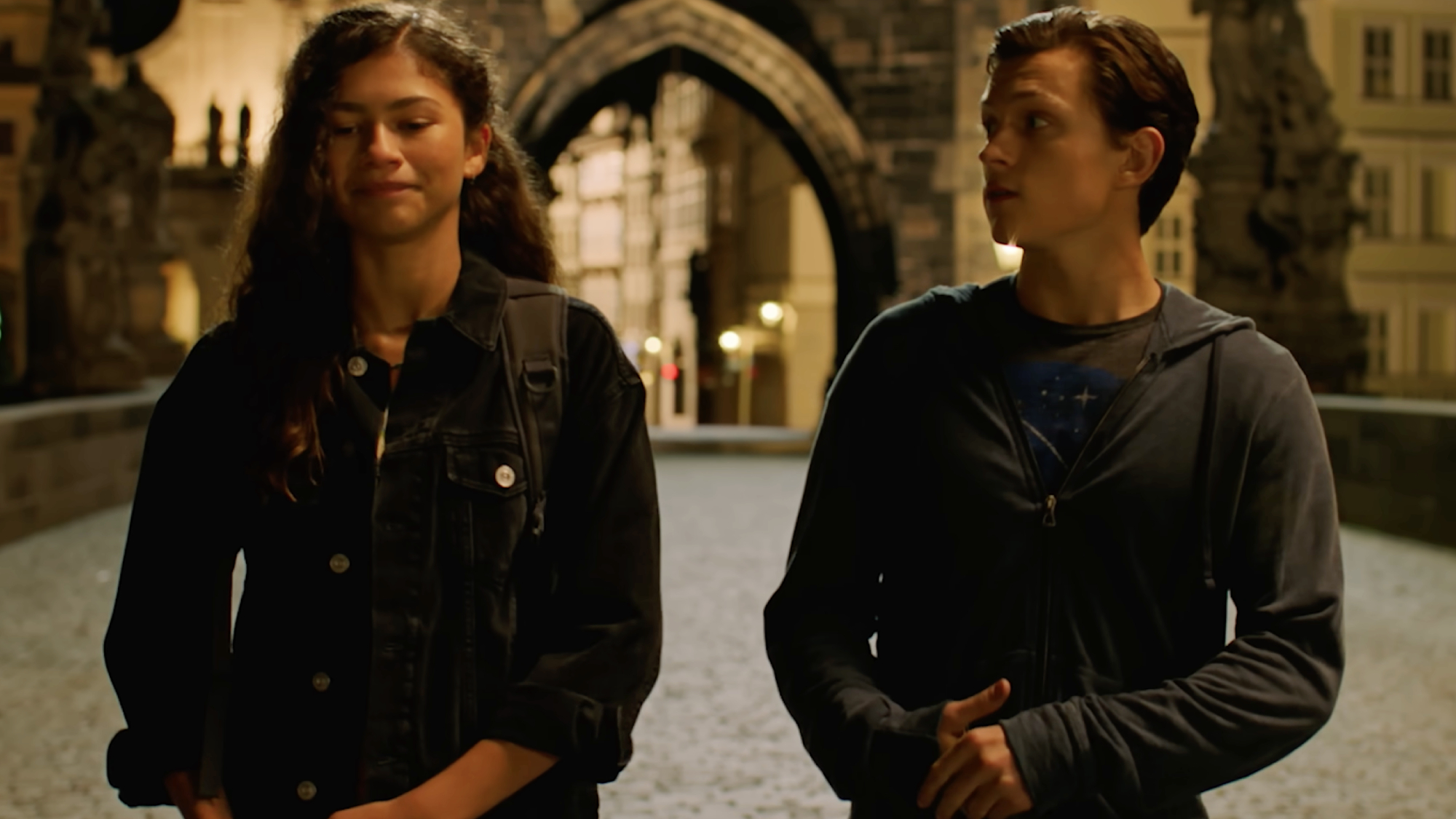 Zendaya and Tom Holland in Spider-Man: Far From Home.