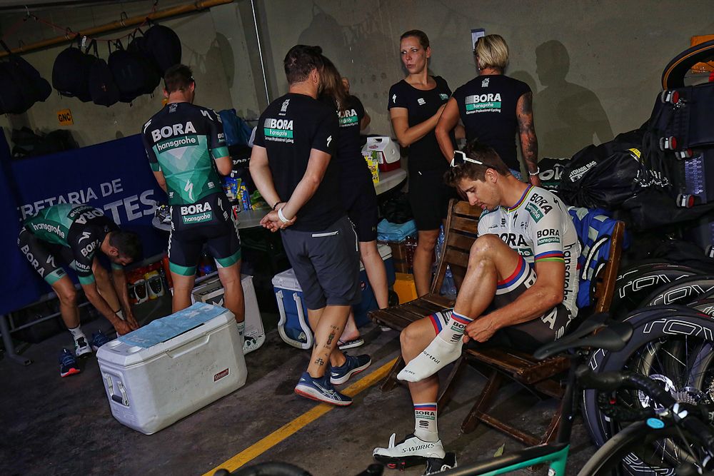 Peter Sagan (Bora - Hansgrohe) gets ready to ride in Argentina