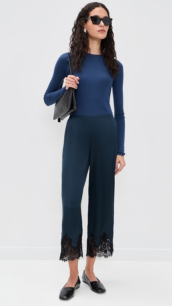 Carolina Silk Pants - Midnight