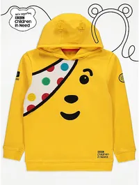 3. Unisex Pudsey Bear Yellow Hoodie - view at ASDA.