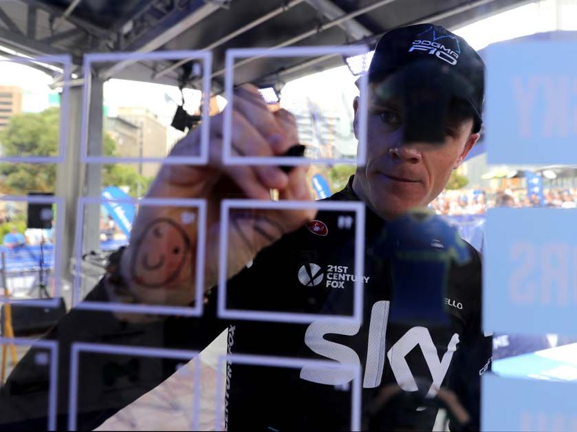 Chris Froome signs on