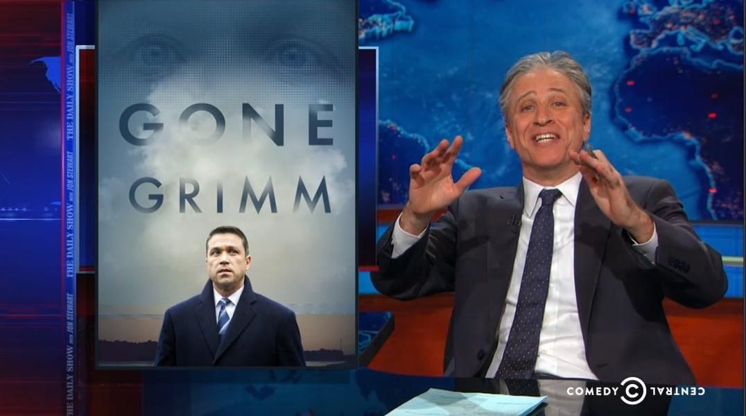 Jon Stewart welcomes back Congress by dancing on ex-Rep. Michael Grimm&amp;#039;s political grave