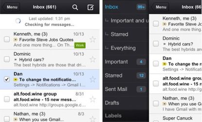 The Gmail app debut