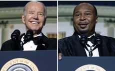 President Biden and Roy Wood Jr. 