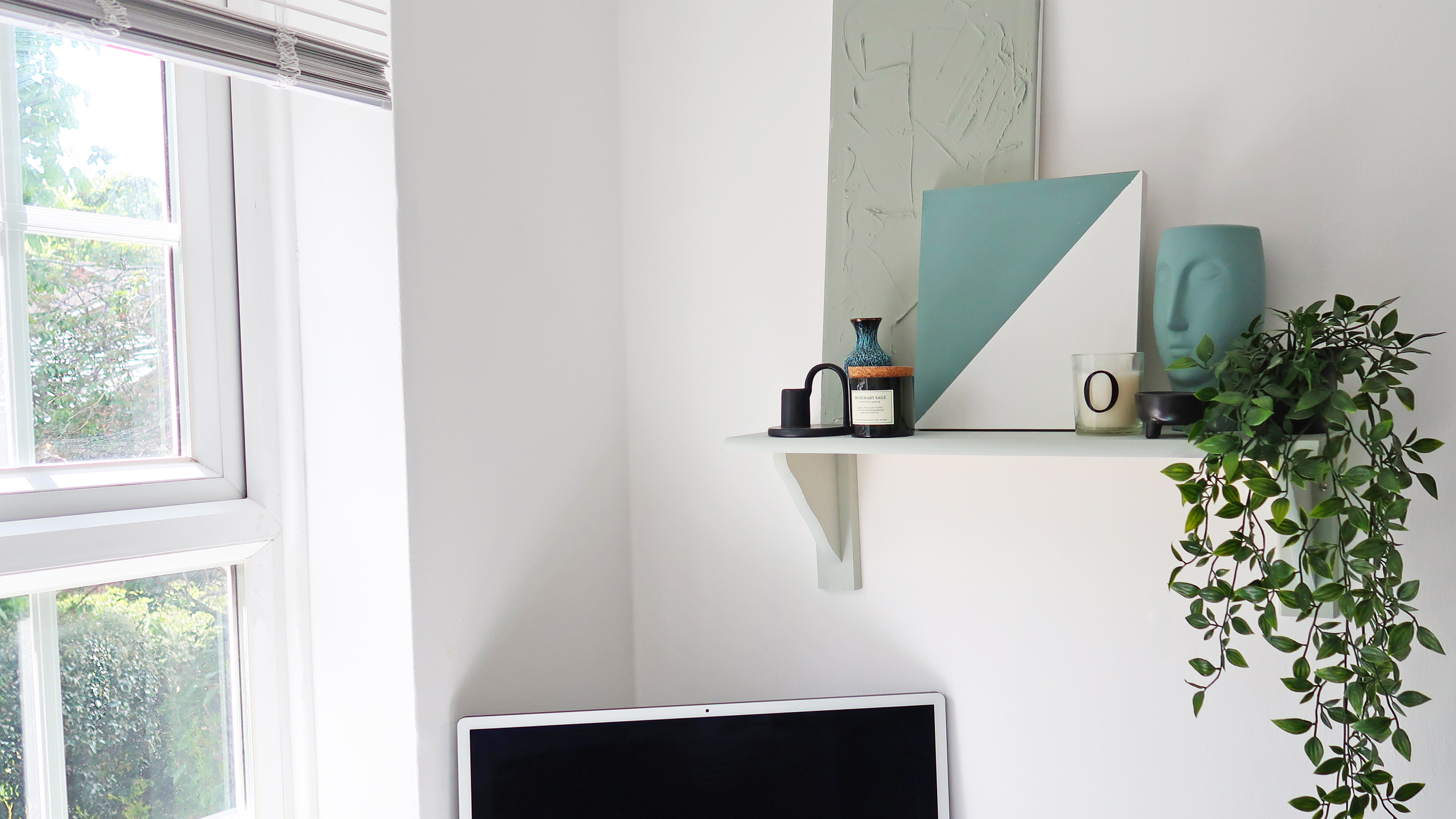 How to Hang Shelves on Your Wall Without Tools or Screws