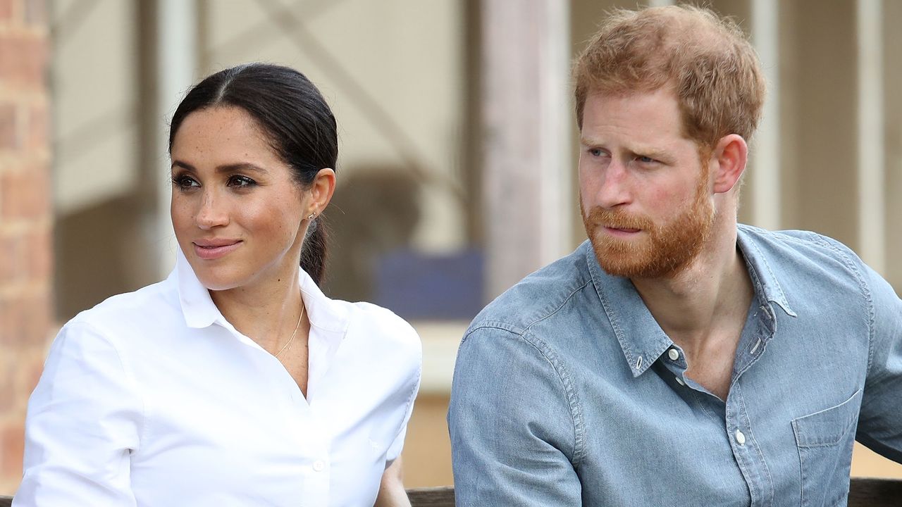 The two royals ‘affected the most&#039; by the Sussexes’ departure according to an expert. Seen here are Prince Harry, Duke of Sussex and Meghan, Duchess of Sussex visiting a local farming family