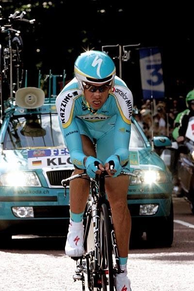 Andreas Kl&ouml;den (Astana) showed he is in good form and only lost out to Mr. Chrono.