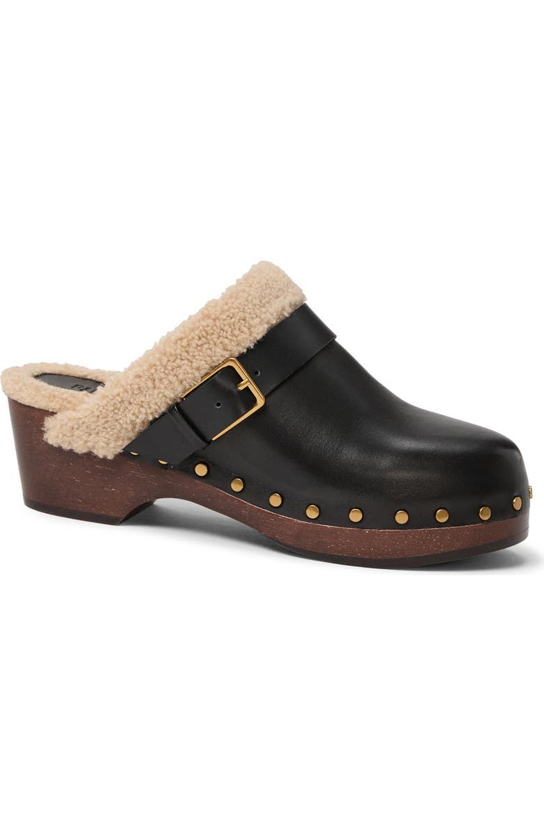 Helena Faux Shearling Clog