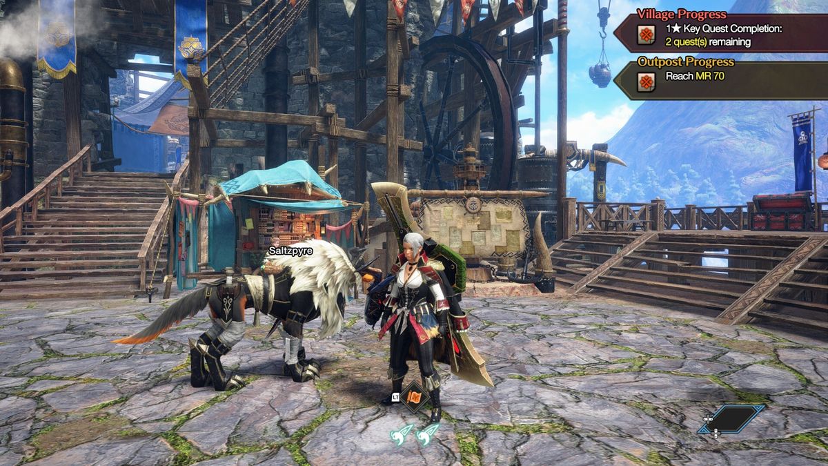 Monster Hunter Rise with the classic filter.