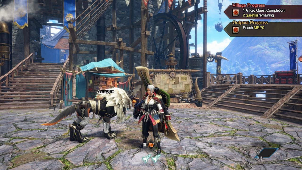 Monster Hunter Rise with the classic filter.
