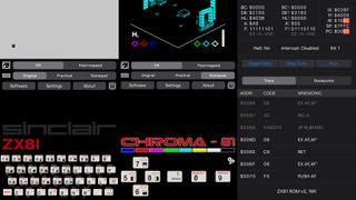 Screenshots showing ZX81 on iPhone