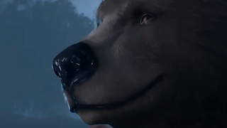 An image of Halsin, wildshaped into a bear, from Baldur's Gate 3.