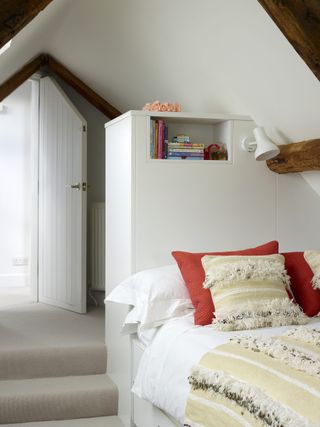 Mead Barn bedroom, renovated by Scott and Pippa Paton