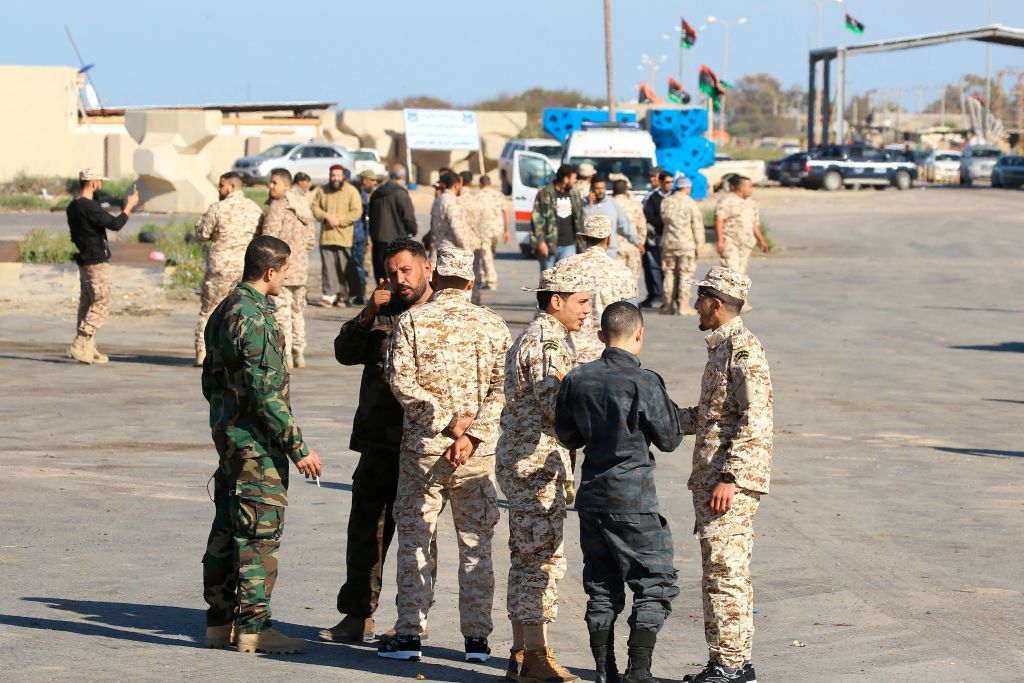 Soldiers loyal to Libya&amp;#039;s U.N.-backed government.