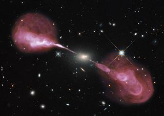 Giant Radio Jets Revealed in Hercules A Galaxy