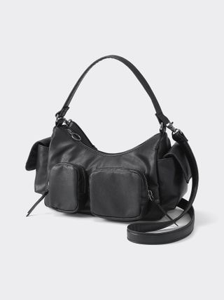 GU, Faux Leather Out Pocket Bag